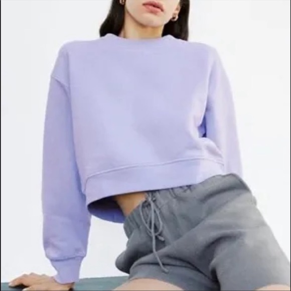 Zara Light Purple Sweatshirt - Picture 3 of 4